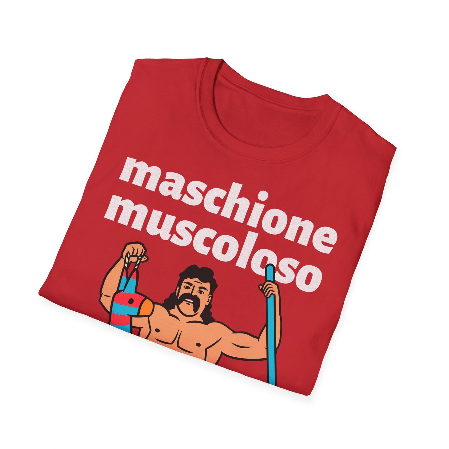 T-Shirt Maschione Muscoloso Cotone Leggero Printify