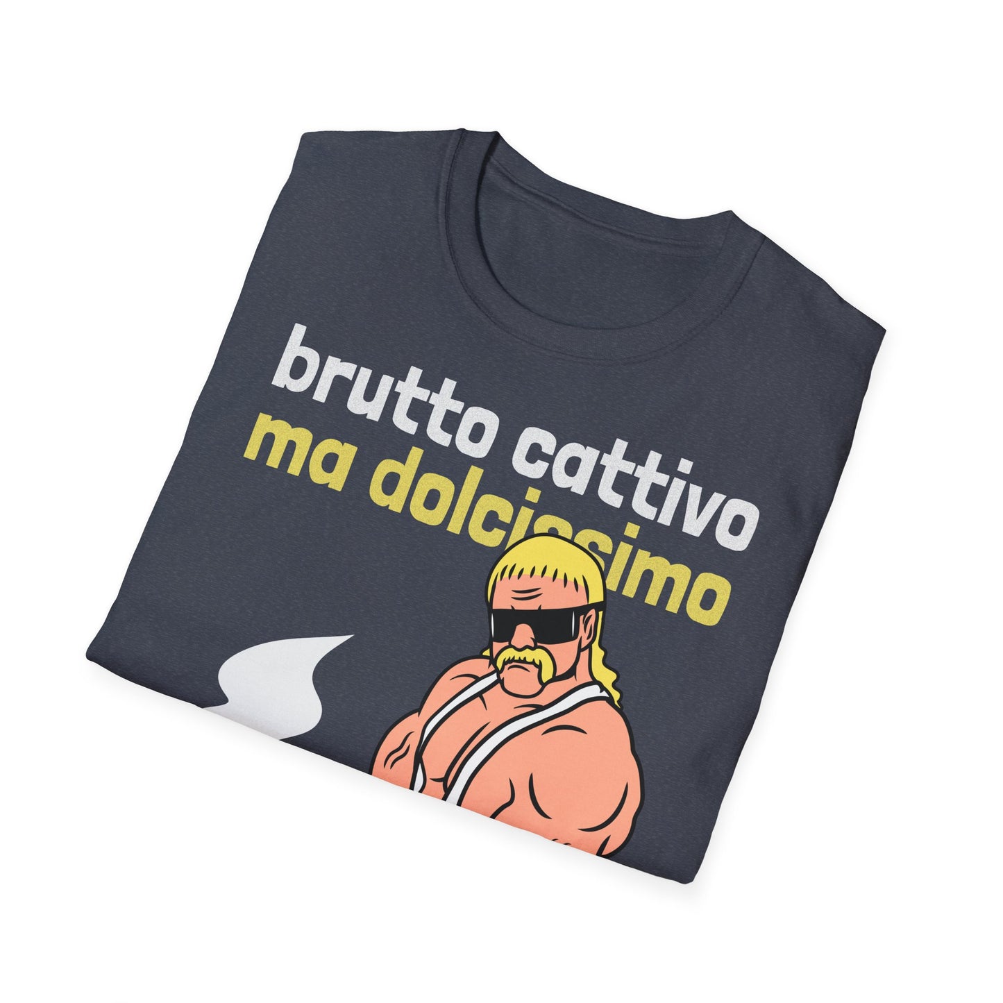 T-Shirt Brutto Cattivo ma Dolcissimo Cotone Leggero Printify