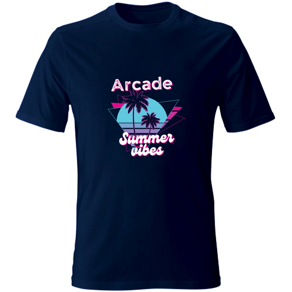 T-Shirt Unisex Arcade Summer Vibes T shirt Hoplix