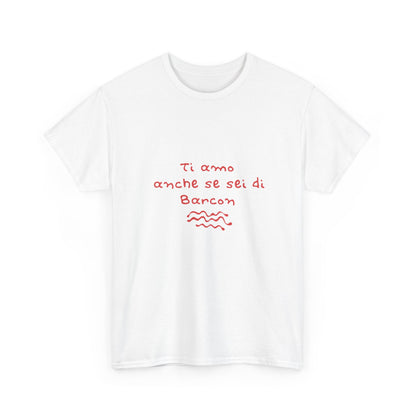 T-shirt ti amo anche se sei di Barcon Printify