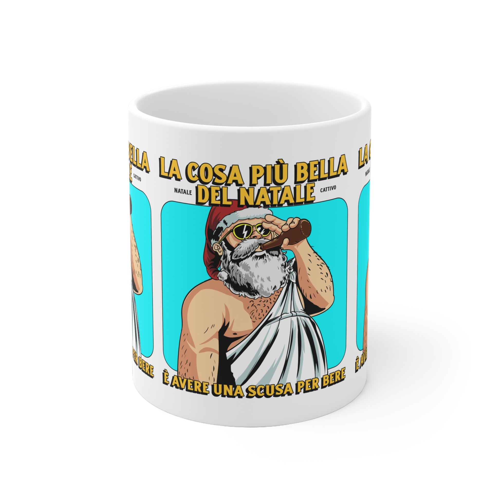 Tazza Natale Cattivo Bere Printify