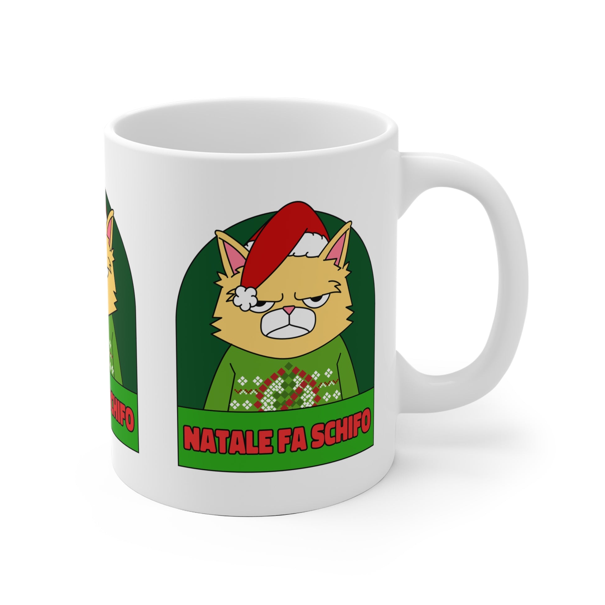 Tazza Natale Cattivo fa schifo Printify