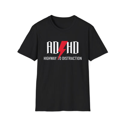 T-shirt ADHD nera X