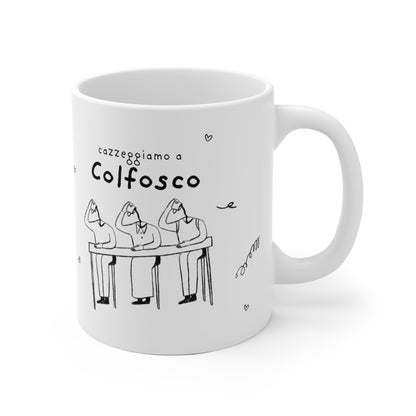 Tazza caffè bianca 325ml Colfosco Printify