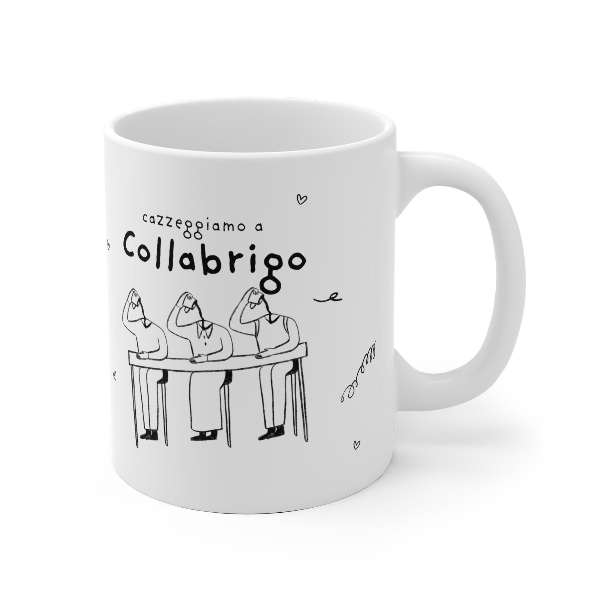 Tazza caffè bianca 325ml Collabrigo Printify
