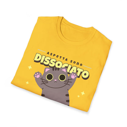 T-shirt Aspetta Dissociato Gatto X Vintage