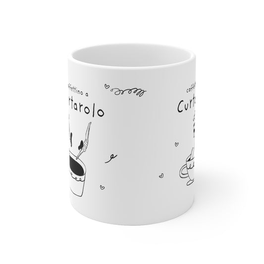 Tazza caffè bianca 325ml Curtarolo Printify