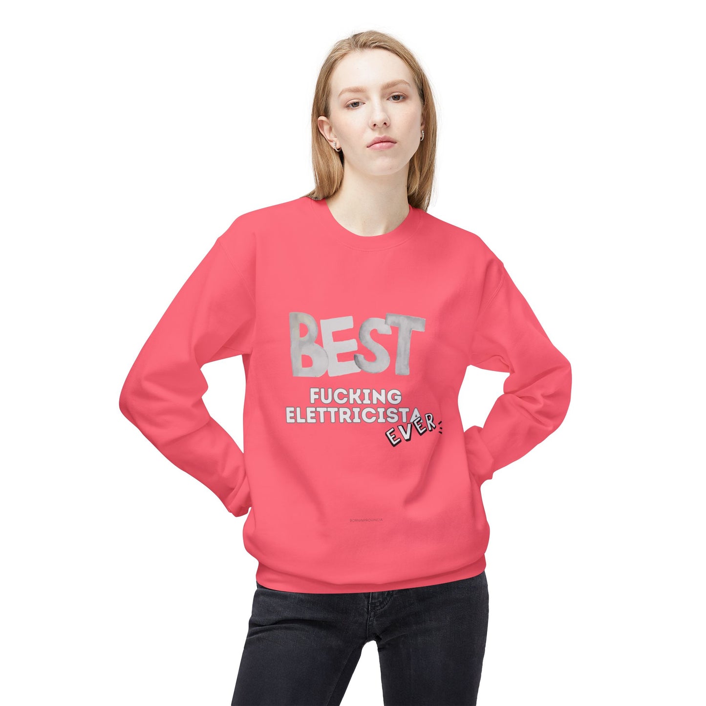Best Electrician Sweatshirt, Funny Sweatshirt Gift, Crewneck for Electricians, Work Humor Apparel, Unisex Fleece Top Printify