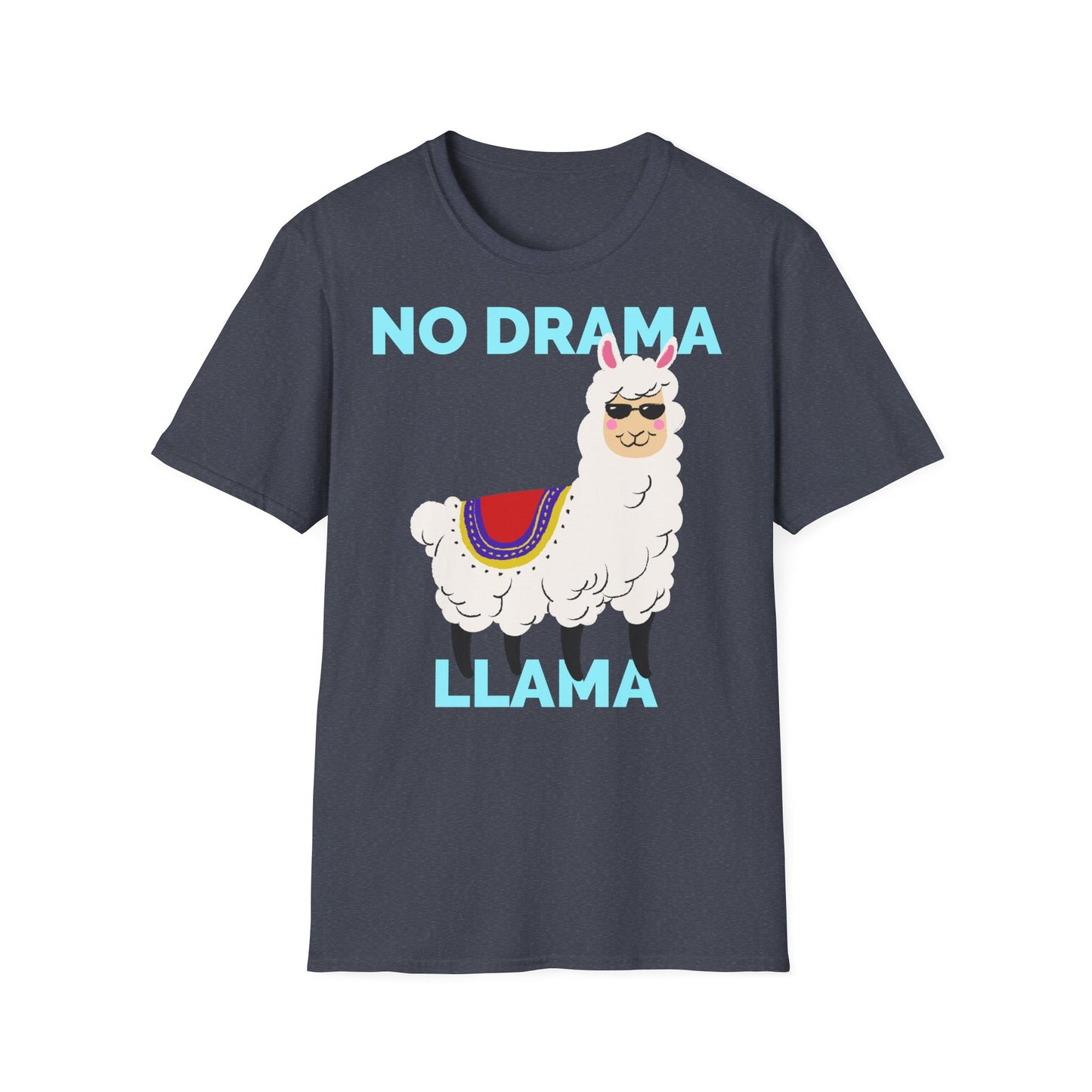 T-Shirt No Drama Llama Cotone Leggero Printify