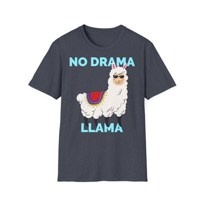 T-Shirt No Drama Llama Cotone Leggero Printify
