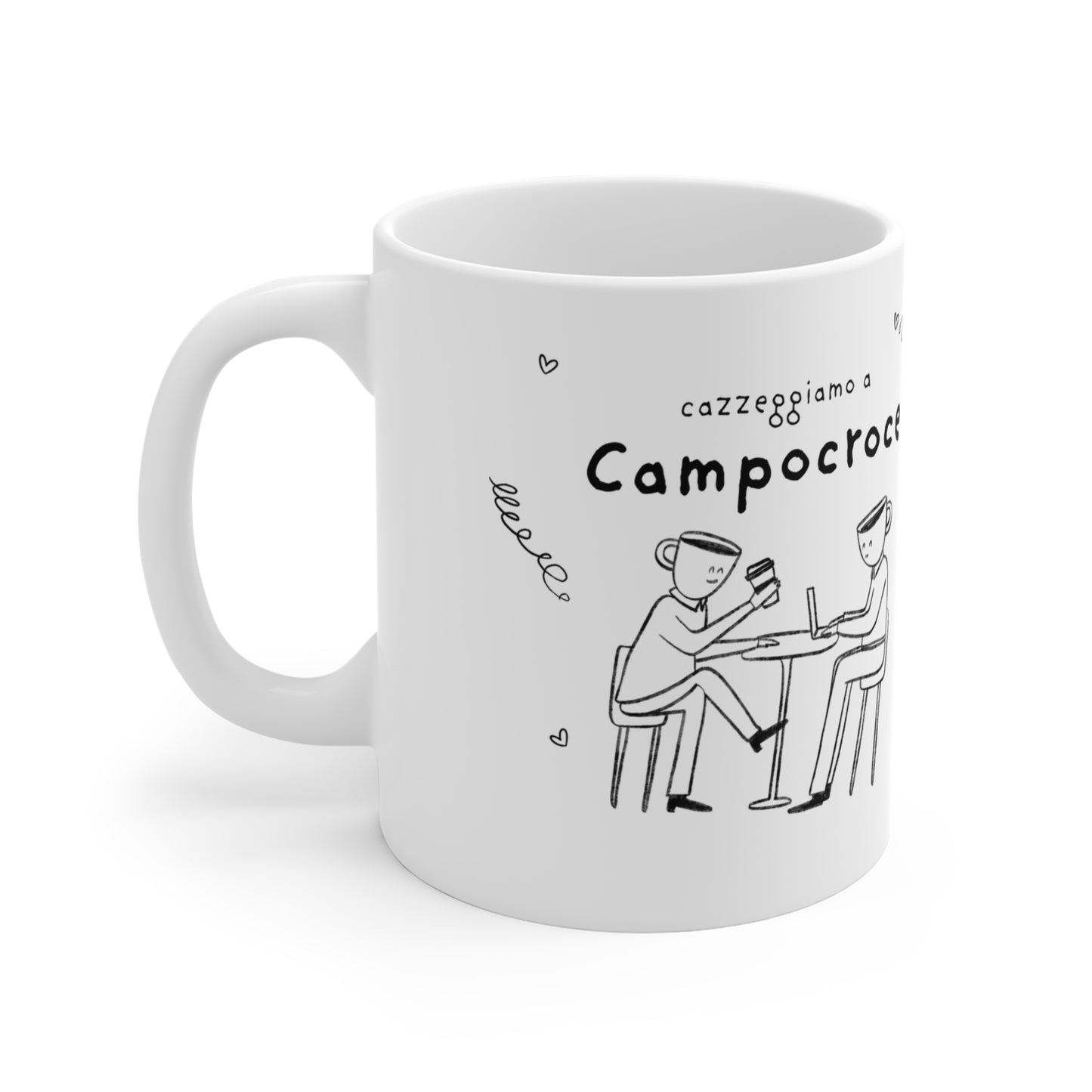 Tazza caffè bianca 325ml Campocroce Printify