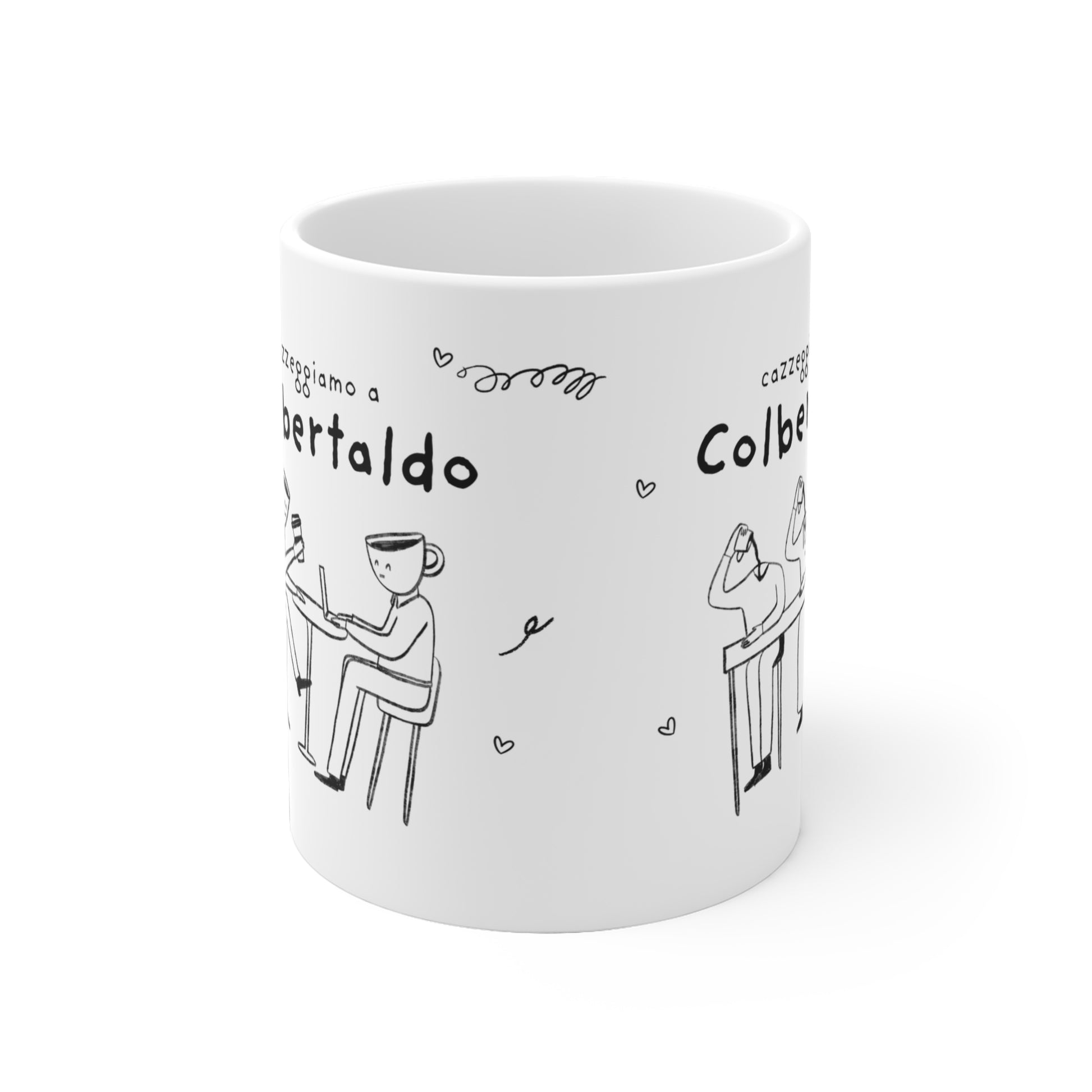 Tazza caffè bianca 325ml Colbertaldo Printify