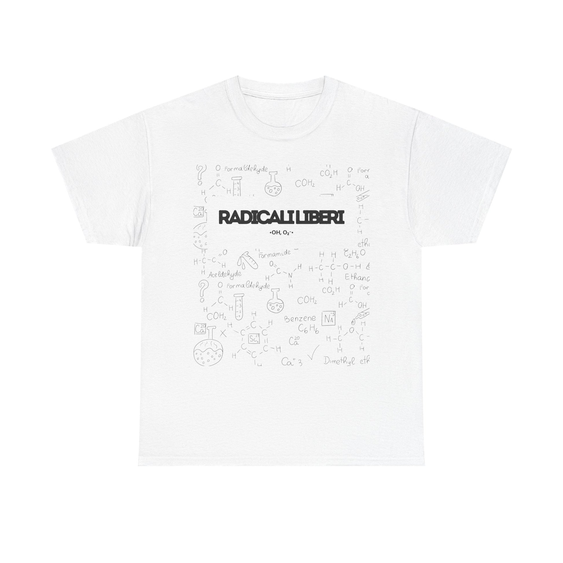 T-shirt bianca n&n Radicali liberi Printify