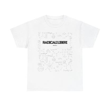 T-shirt bianca n&n Radicali liberi Printify