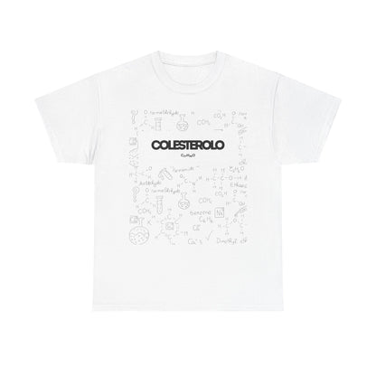 T-shirt bianca n&n Colesterolo Printify