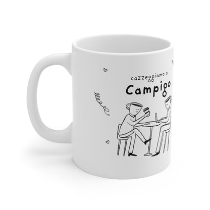 Tazza caffè bianca 325ml Campigo Printify