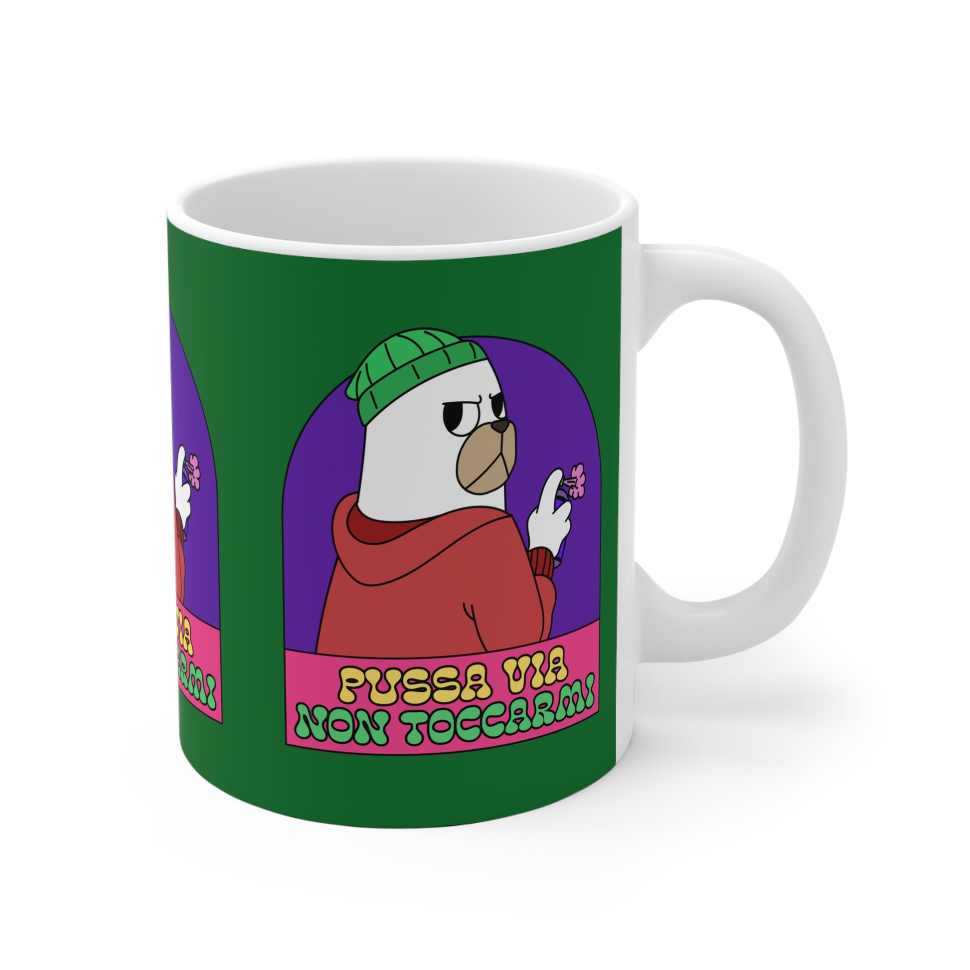 Tazza Natale Cattivo Pussa Via Printify