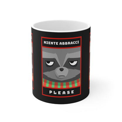 Tazza Natale Cattivo Niente Abbracci Printify