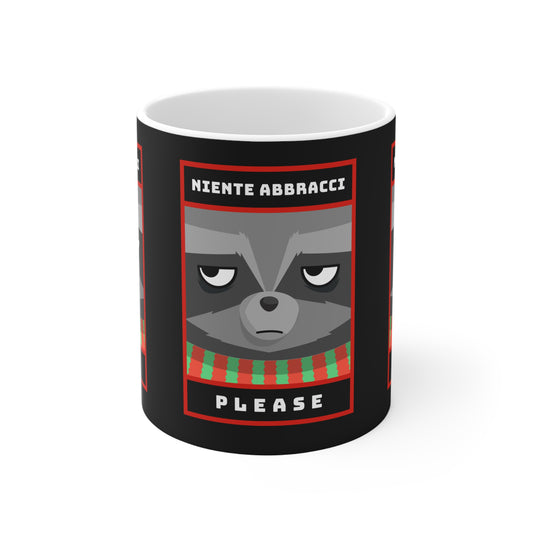 Tazza Natale Cattivo Niente Abbracci Printify