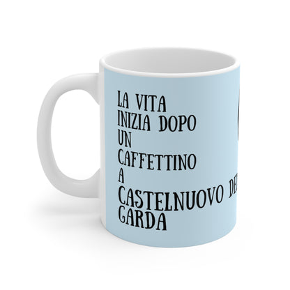 Tazza caffè 325ml La vita inizia Castelnuovo del Garda