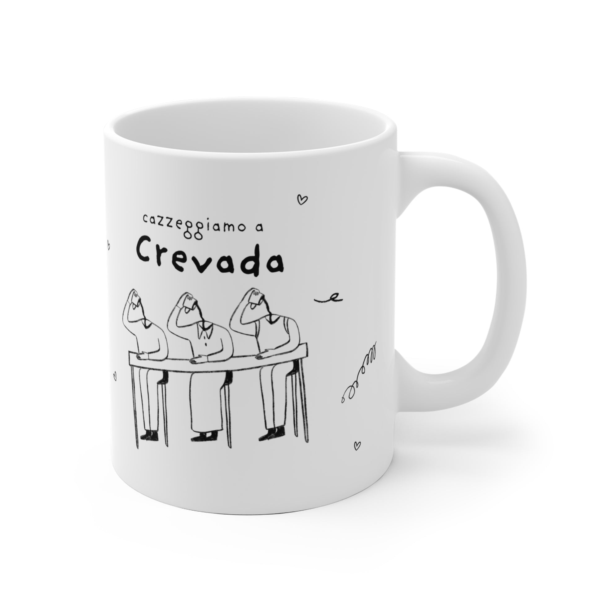 Tazza caffè bianca 325ml Crevada Printify