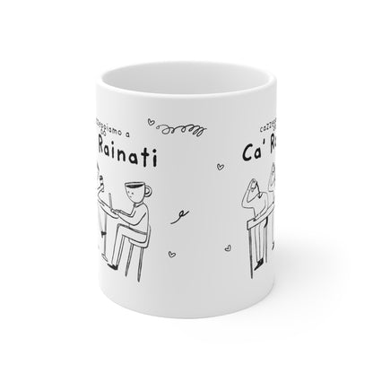 Tazza caffè bianca 325ml Ca' Rainati Printify