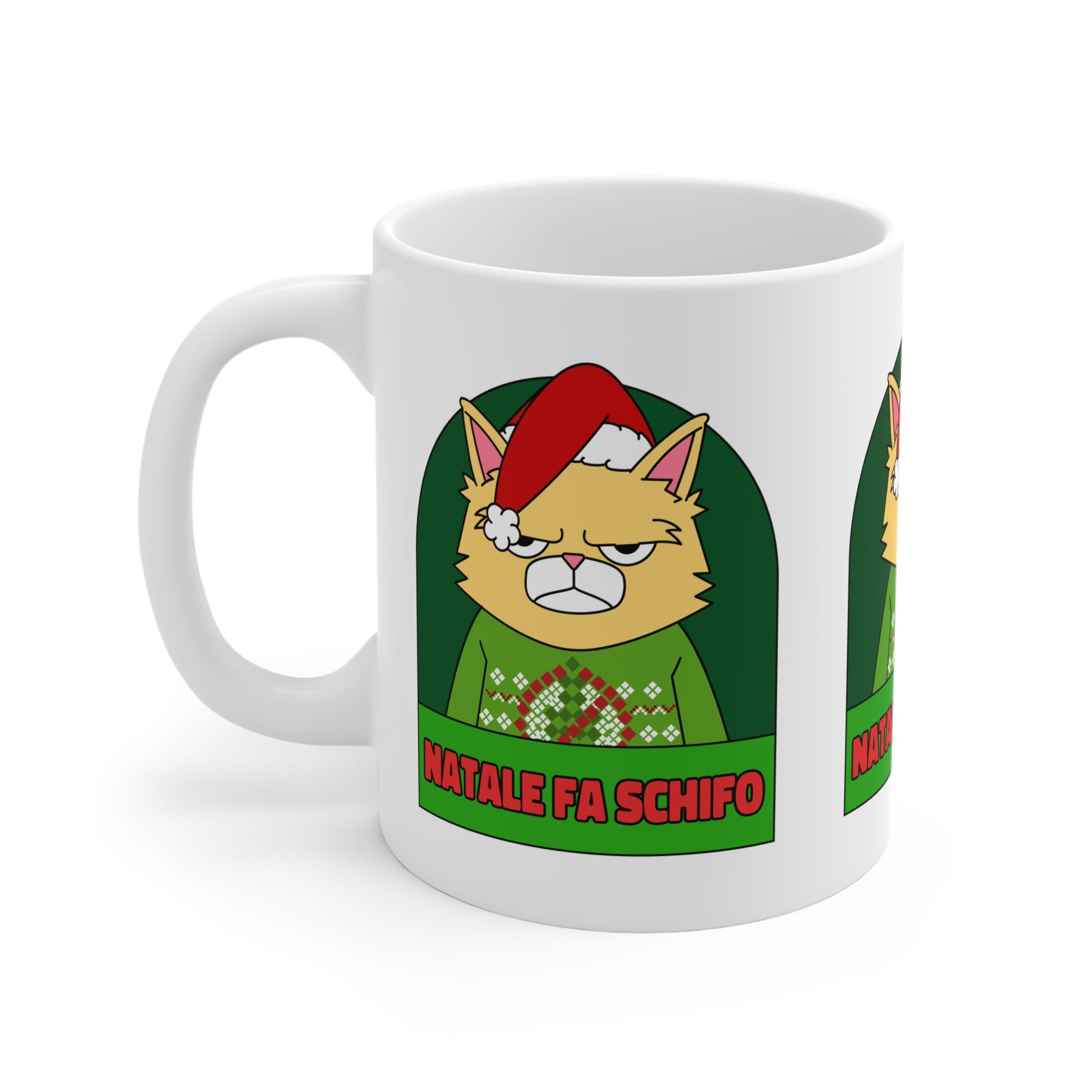 Tazza Natale Cattivo fa schifo Printify