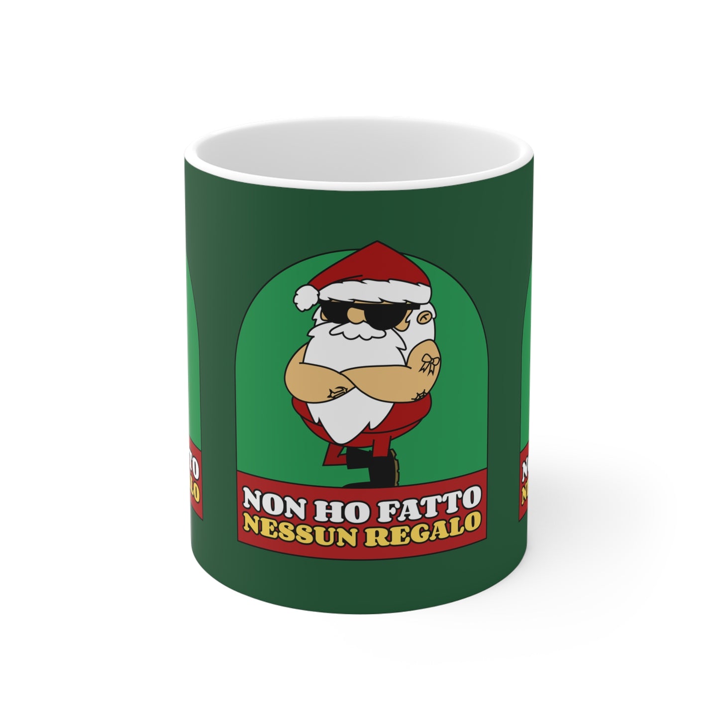Tazza Natale Cattivo nessun regalo Printify