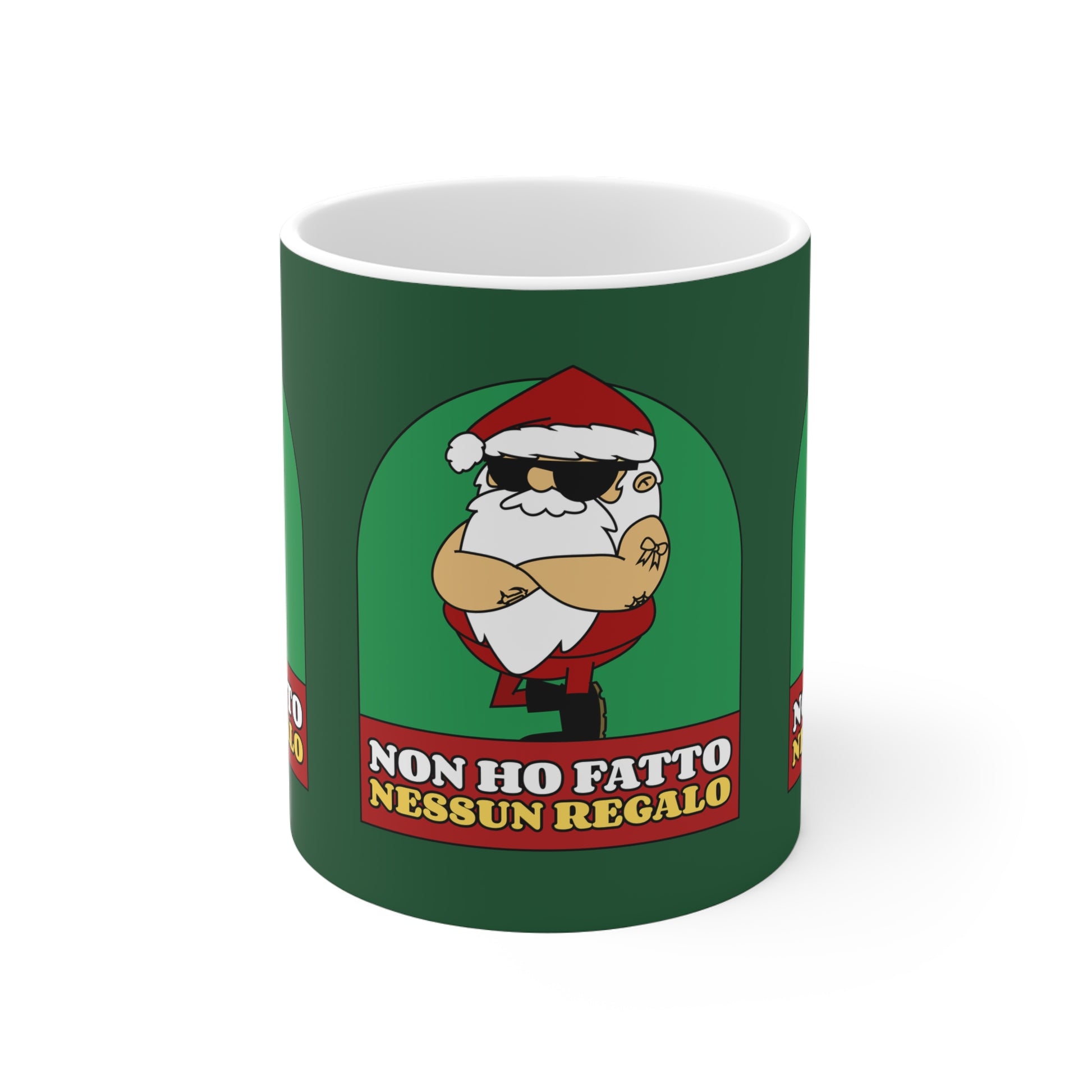 Tazza Natale Cattivo nessun regalo Printify