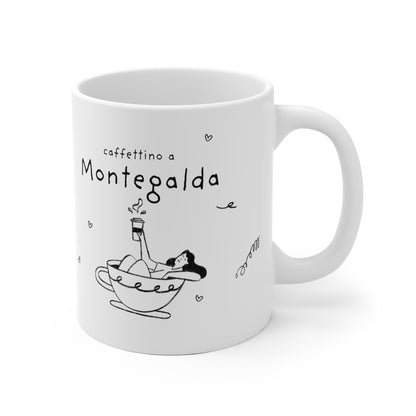 Tazza caffè bianca 325ml Montegalda Printify