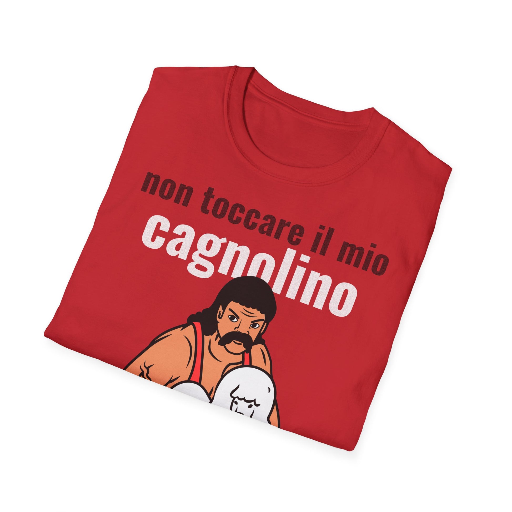 T-Shirt Brutto Cattivo Cagnolino mio Cotone Leggero Printify