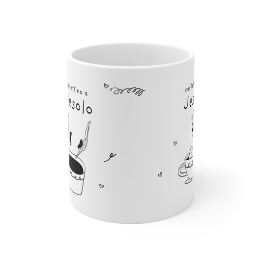 Tazza caffè bianca 325ml Jesolo Printify