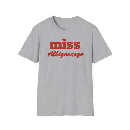 T-shirt Miss Albignasego Printify