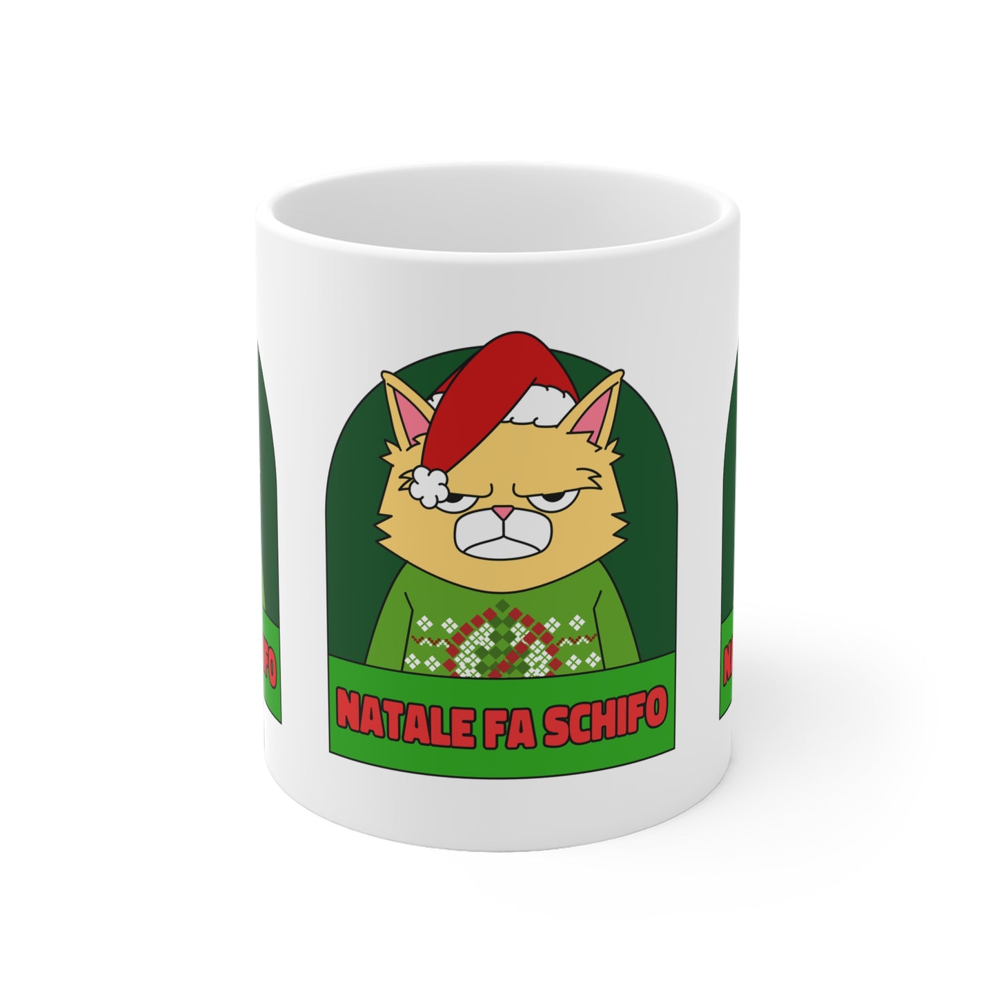 Tazza Natale Cattivo fa schifo Printify