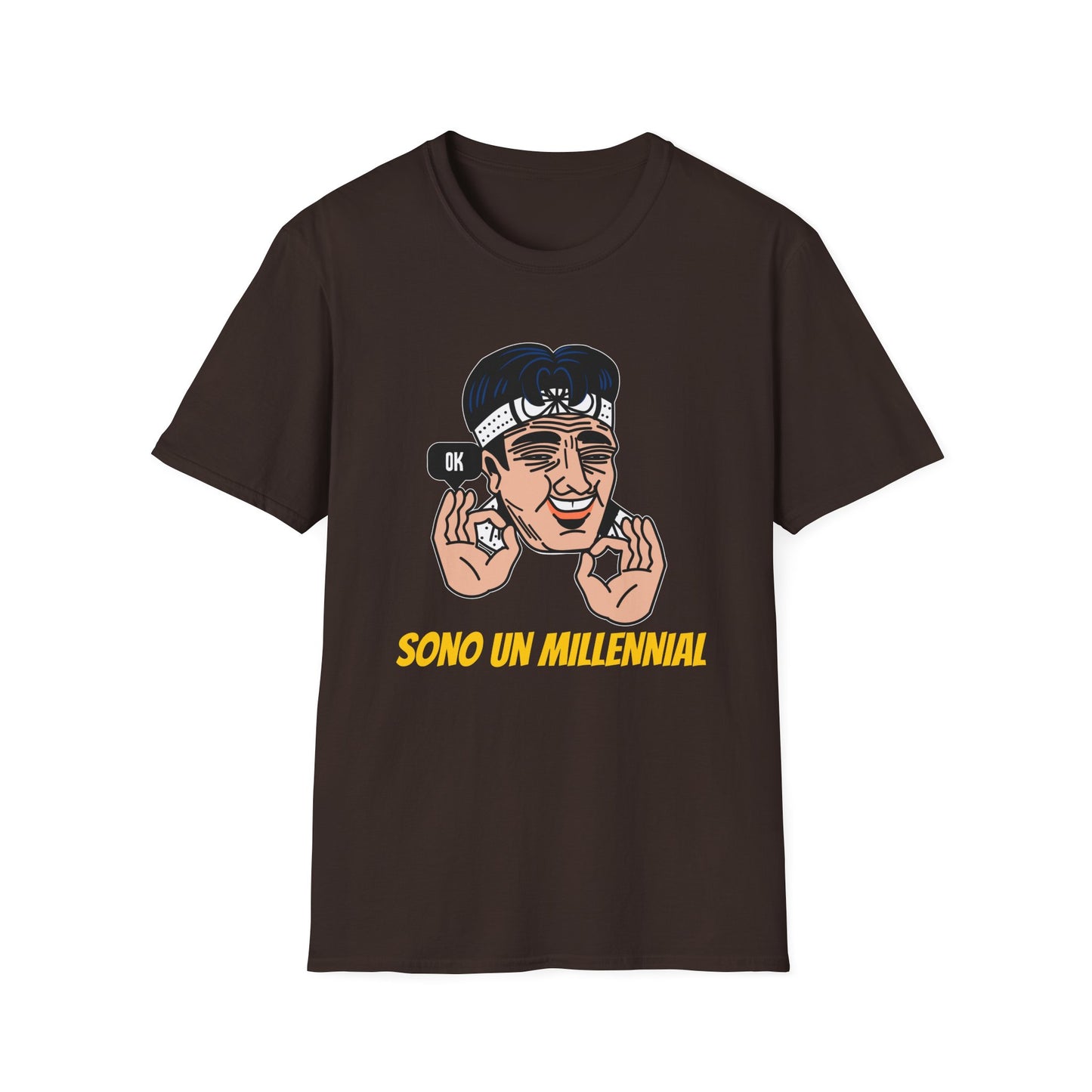 T-Shirt Brutto sono Millenial Cotone Leggero Printify