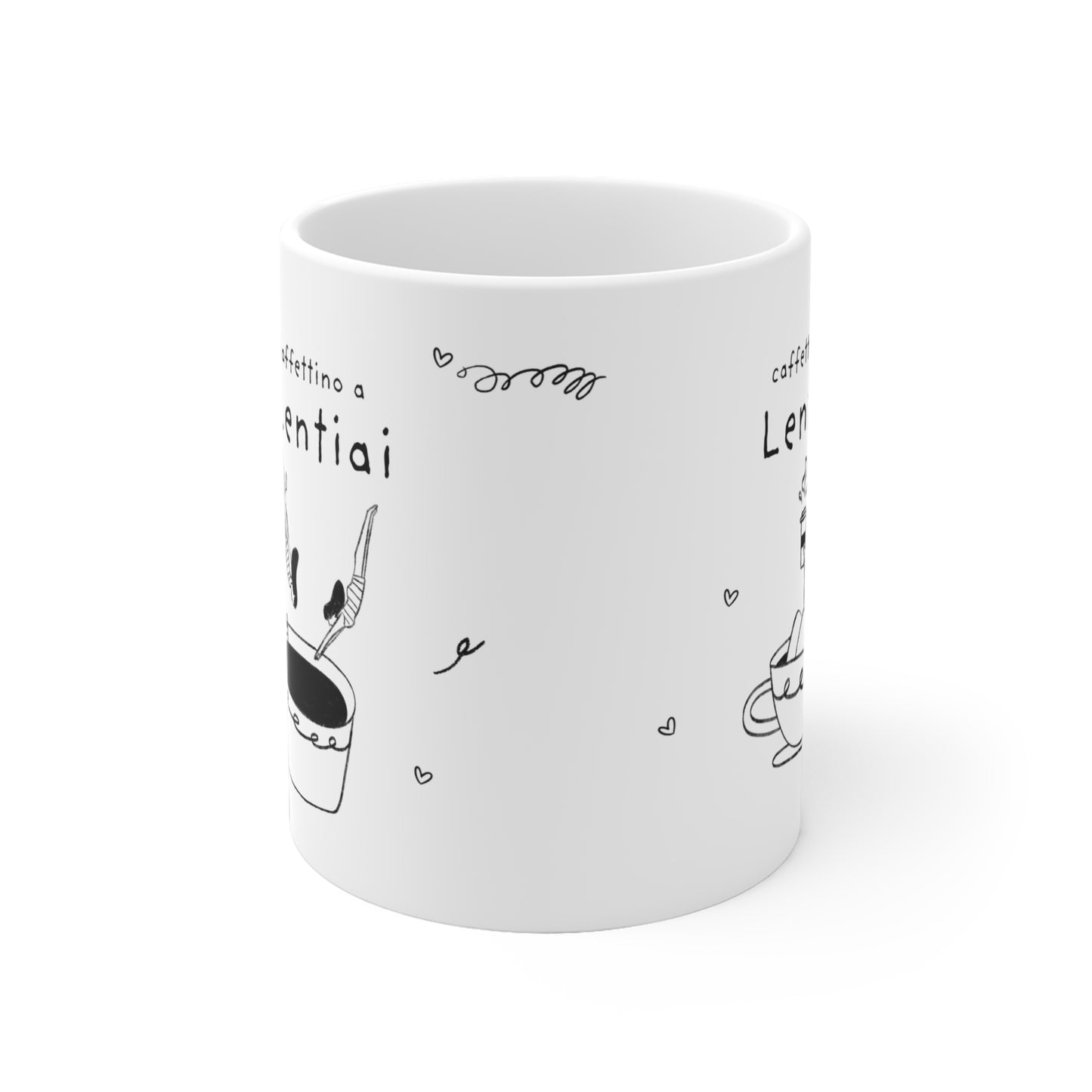 Tazza caffè bianca 325ml Lentiai Printify