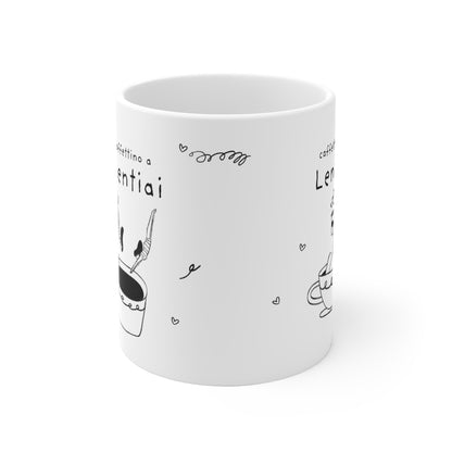 Tazza caffè bianca 325ml Lentiai Printify