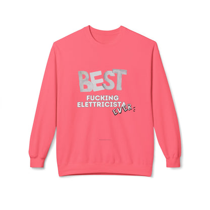 Best Electrician Sweatshirt, Funny Sweatshirt Gift, Crewneck for Electricians, Work Humor Apparel, Unisex Fleece Top Printify
