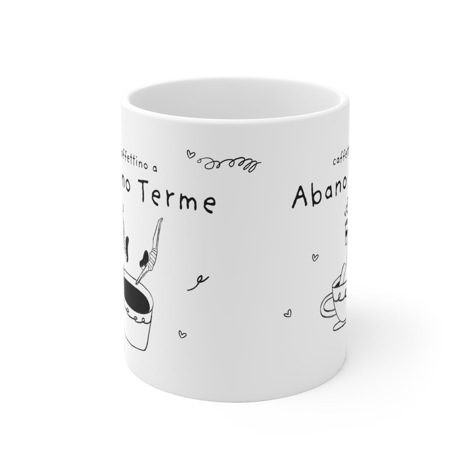 Tazza caffè bianca 325ml Abano Terme - Copia Printify