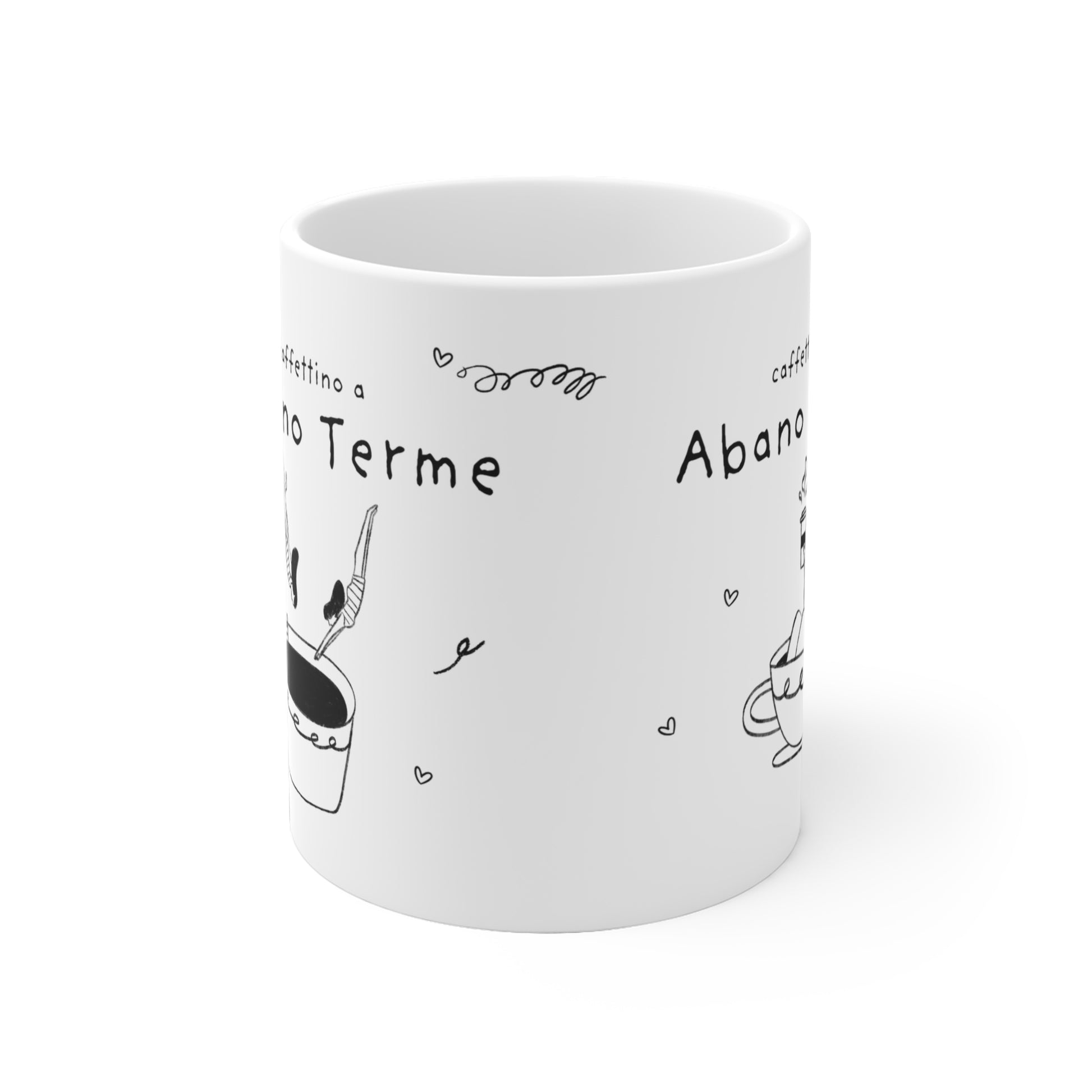 Tazza caffè bianca 325ml Abano Terme - Copia Printify