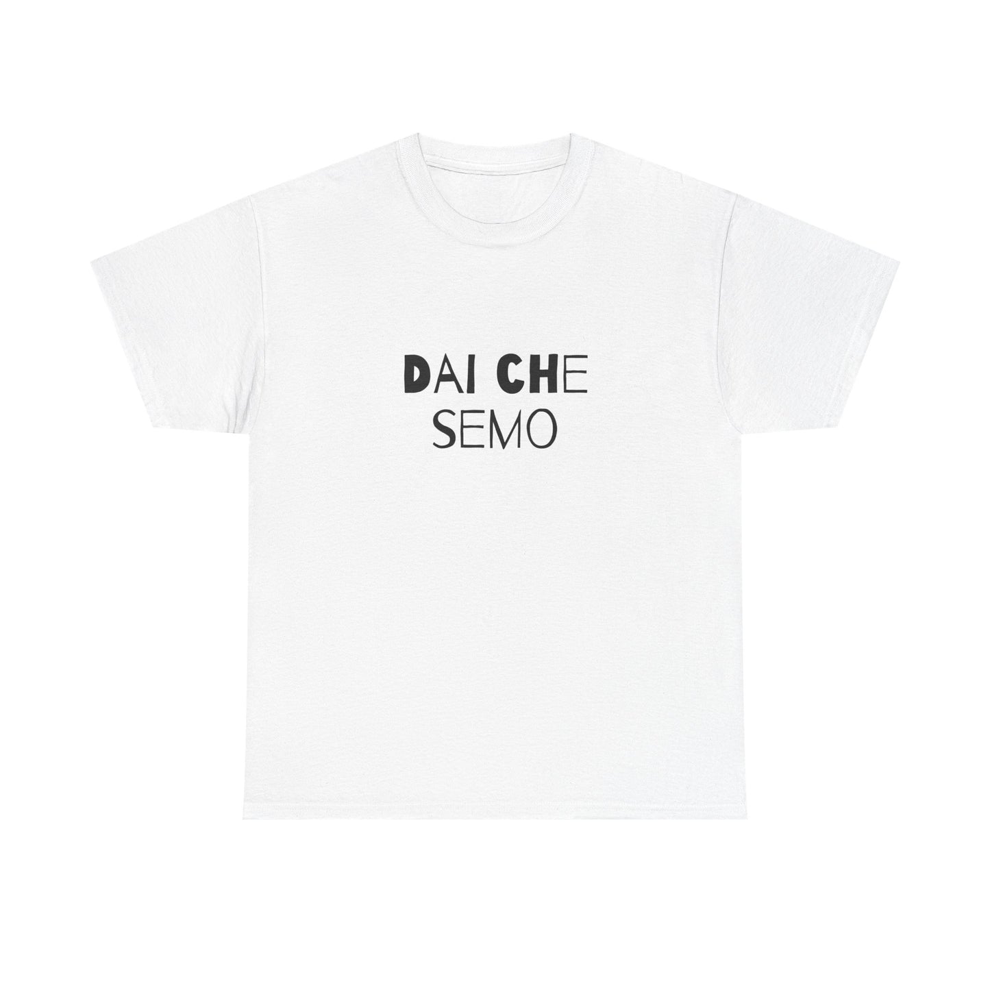 T-shirt bianca p&o dai che semo Printify