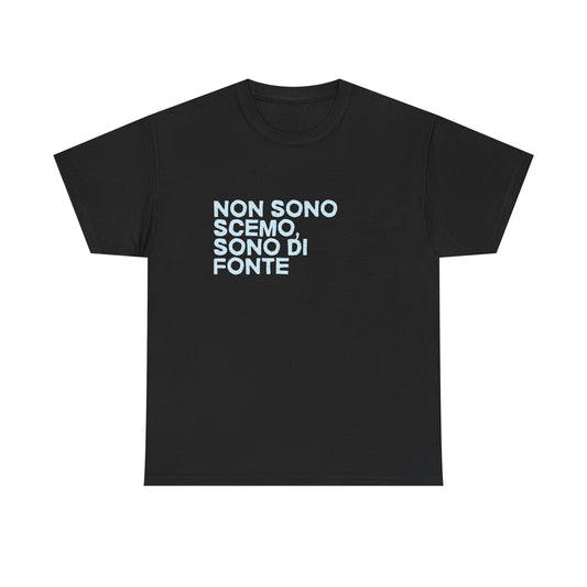 T-shirt non sono scemo ma sono di Fonte Printify