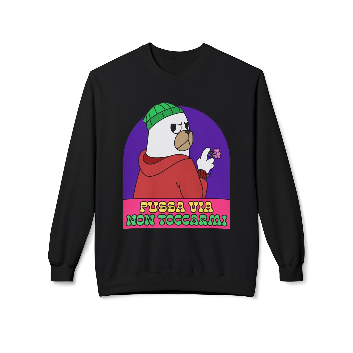 Felpetta Natale Cattivo Pussa Via Printify