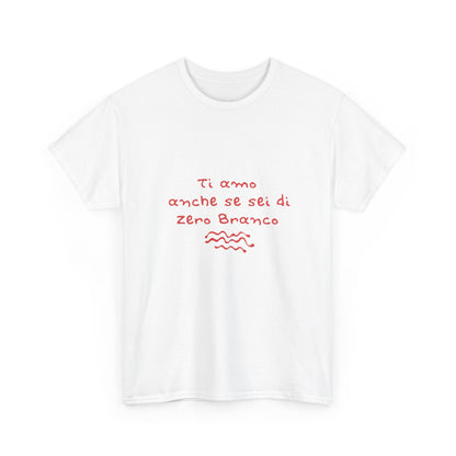 T-shirt ti amo anche se sei di Zero Branco Printify