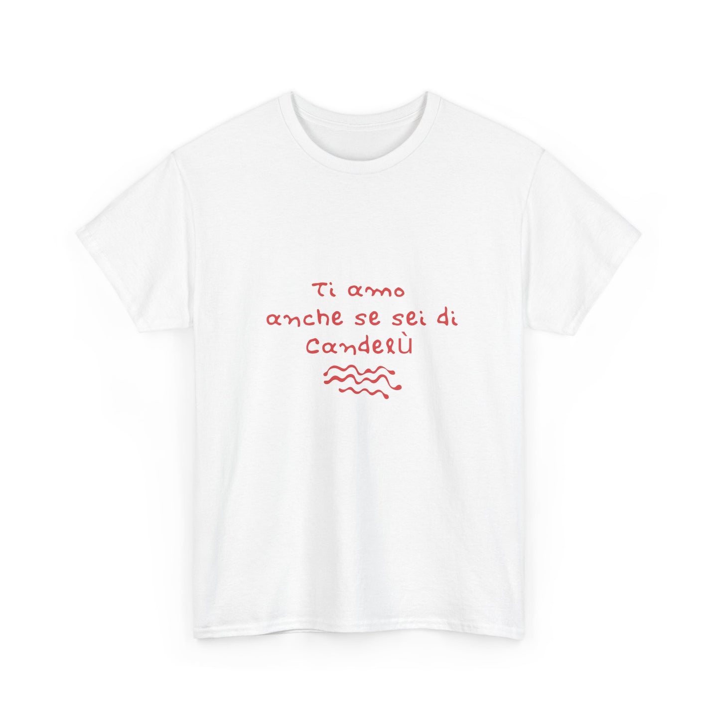 T-shirt ti amo anche se sei di Candelù Printify