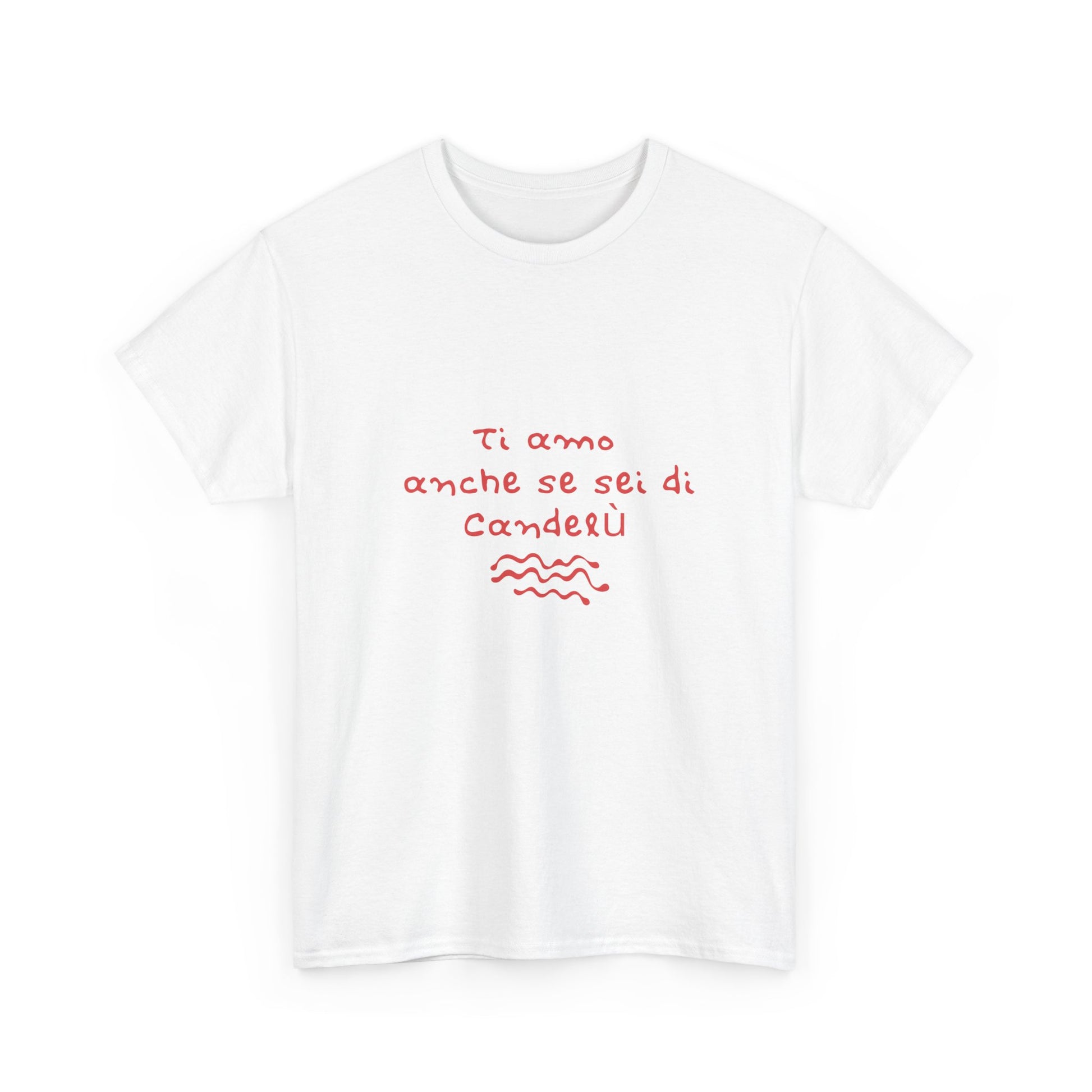 T-shirt ti amo anche se sei di Candelù Printify