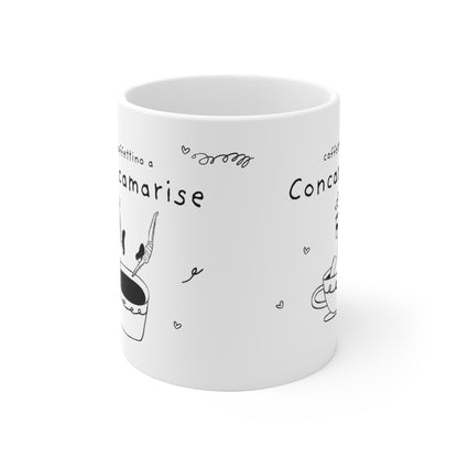 Tazza caffè bianca 325ml Concamarise Printify