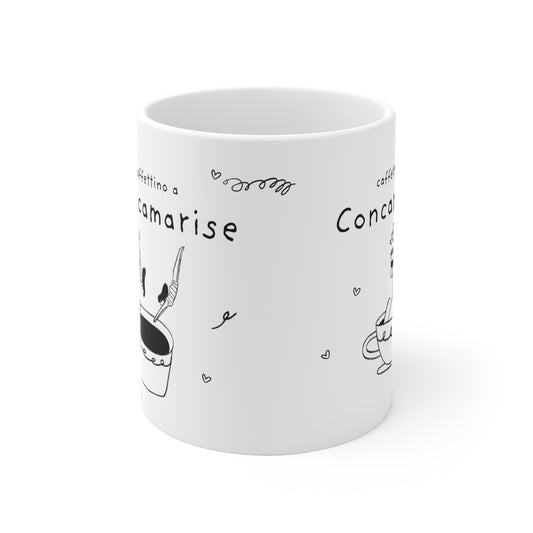 Tazza caffè bianca 325ml Concamarise Printify