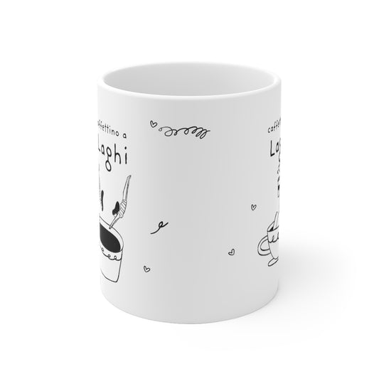 Tazza caffè bianca 325ml Laghi Printify