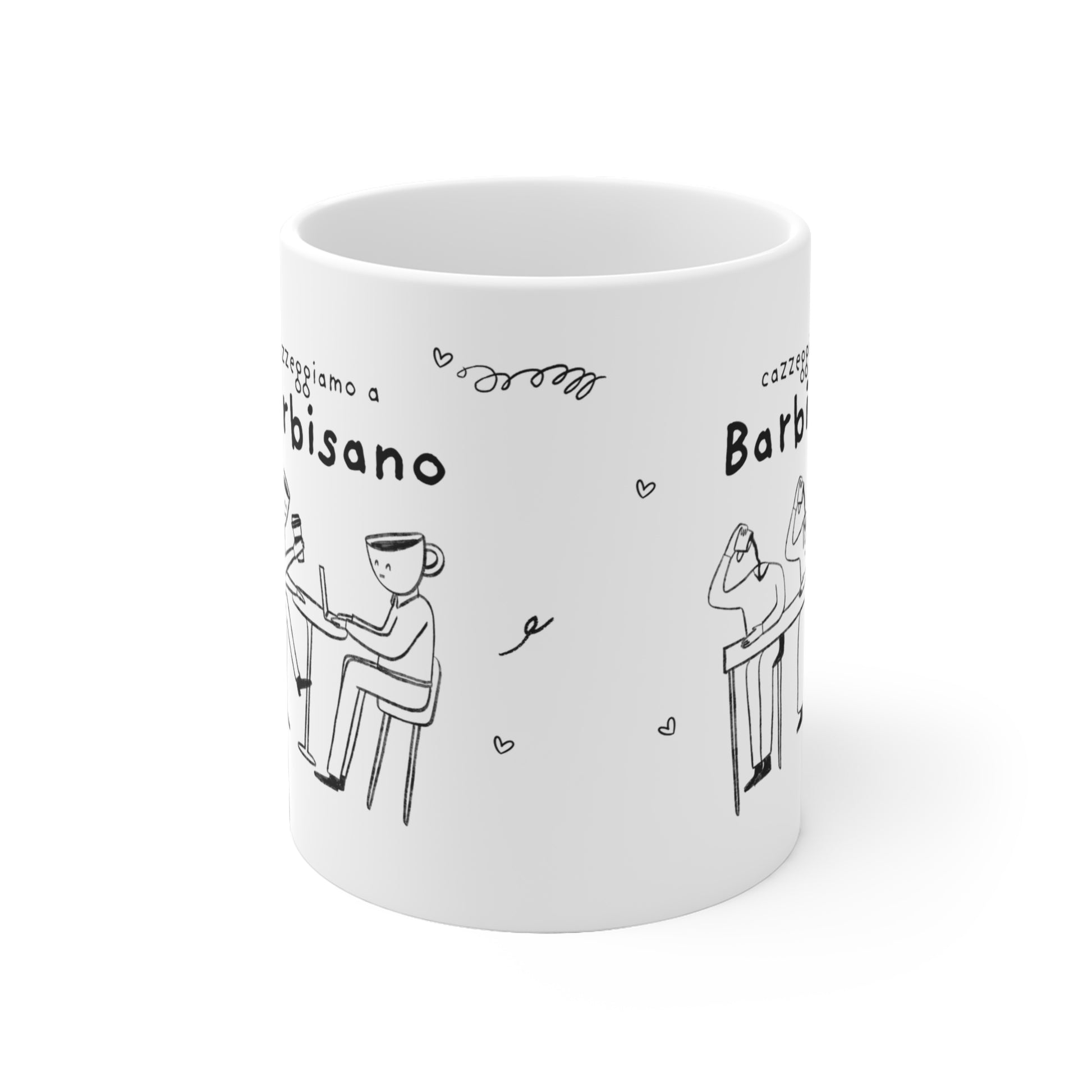 Tazza caffè bianca 325ml Barbisano Printify